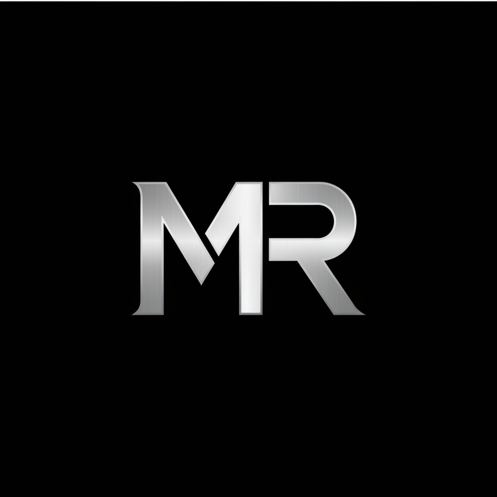 Logo MR fondo negro